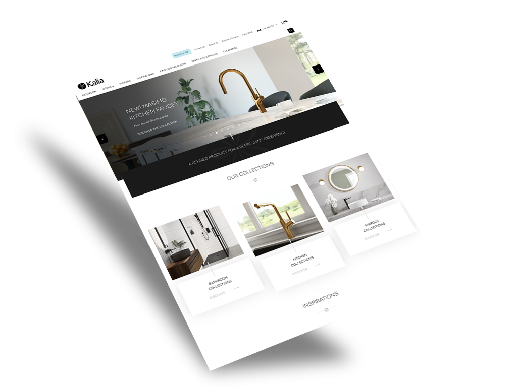 Aperçu du site web de Kalia