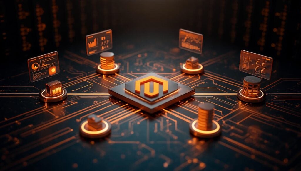 Le système ERP Epicor est connecté à une plateforme de commerce électronique via une couche d'intégration